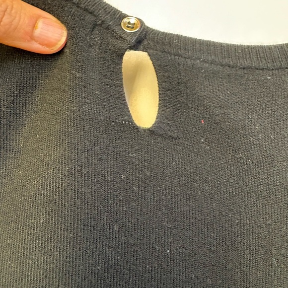 Zara Knit long sleeve crew neck button sleeve fitted sweater tops women's size S - Picture 9 of 9